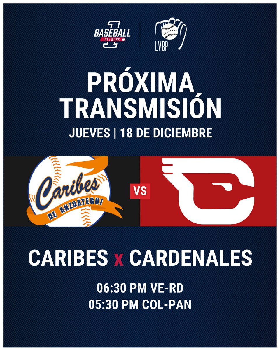 1baseballtv's tweet image. El beisbol venezolano está en su recta final y nada está dicho. Así que sigue de cerca cada detalle en #1Baseball 💣💥
#Caribes visita a #Cardenales en el Antonio Herrera Gutiérrez de Barquisimeto desde las 06:30 pm.  Y ahí estaremos nosotros.
.
#LVBPx1B