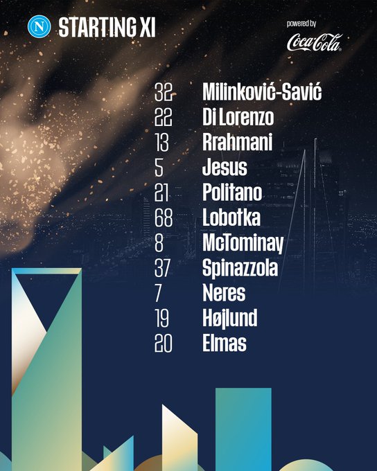 تشكيل الفريقين | نابولي ميلان 