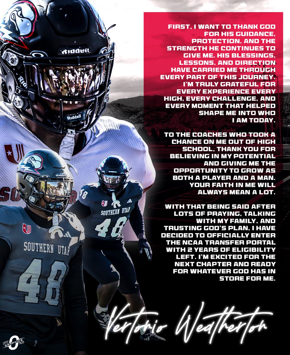 v3rt0n1o's tweet image. 6’3 295
DT with 2 years of eligibility left !!