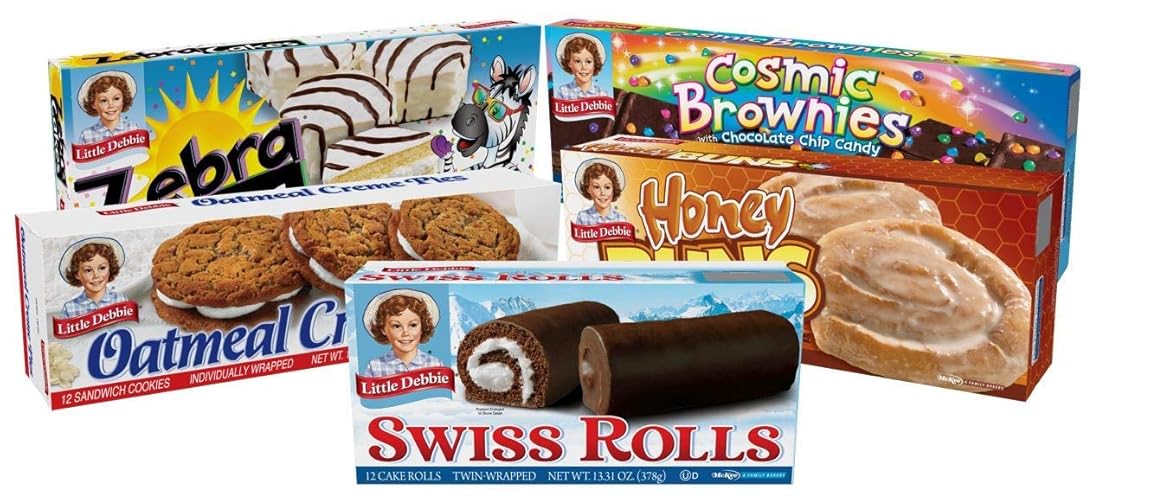QTL7's tweet image. I just received Little Debbie Variety Pack, 1 Box Each Of Zebra Cakes, Cosmic Brownies, Honey Buns, Oatmeal Creme Pies, and Swiss Rolls, 48 Piece Assortment from Anonymous via Throne. Thank you! throne.com/qtl7 #Wishlist #Throne