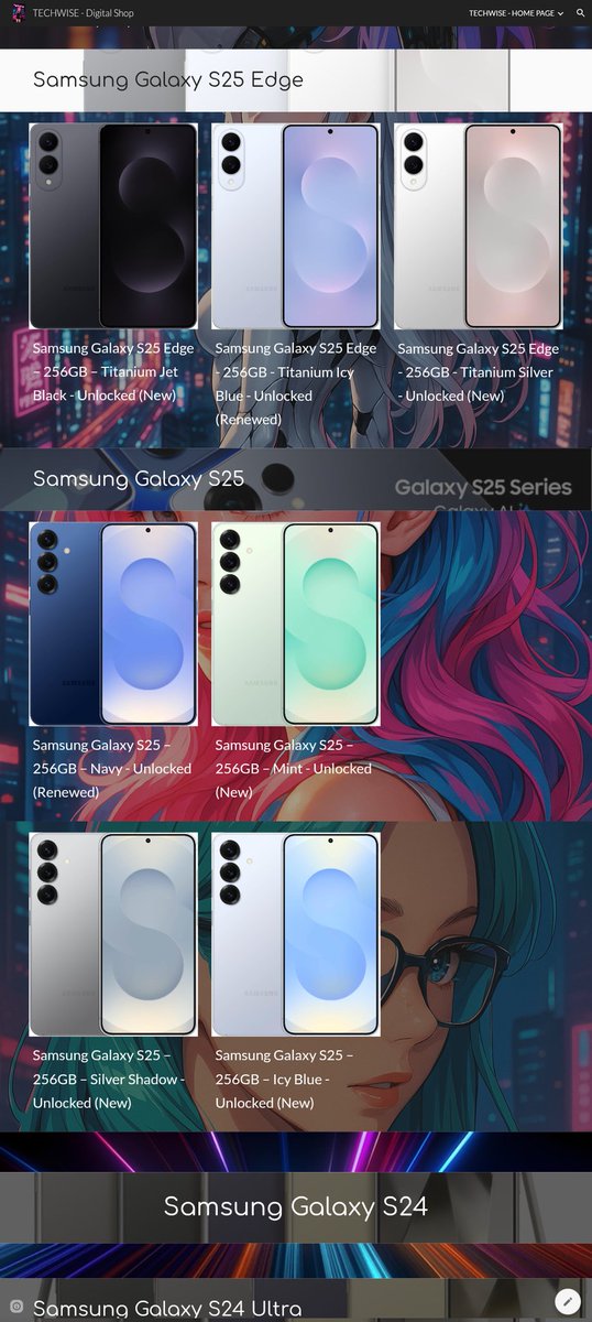 TechWise100's tweet photo. 🌌🔥 Upgrade Smarter with Galaxy S25 Edge &amp; Plus  

• Flagship design • next-level speed ⚡  
• Use any carrier • anywhere 🌍  
• Amazon fulfillment • fast shipping 📦🚀  
• Desktop view recommended 💻  

🌐 https://t.co/ExSdwtDaZ8  

#TECHWISE #GalaxyS25 #UnlockedTech https://t.co/48C651BDcV