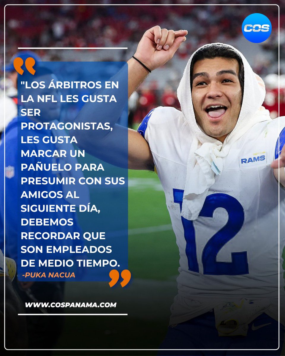 ¡CON TODO CONTRA LOS ÁRBITROS! 🫣😳

El receptor de los LA Rams, Puka Nacua, no se guardó nada contra el arbitraje en la NFL. 

“Los árbitros en la NFL les gusta ser protagonistas” 

¿Opiniones? 

#NFLxCOS 

Foto: Getty