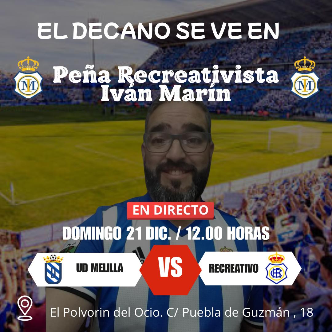 marin_pena76978's tweet photo. 🔵⚪ DOMINGO DE RECRE 🔵⚪
⏰ Este domingo a las 12:00 h
⚽ Recreativo de Huelva 🆚 UD Melilla
📍 Se podrá ver en la Peña Recreativista Iván Marín

¡Ven a animar al Decano con nosotros! 💙🤍 https://t.co/SDuARrXfOz