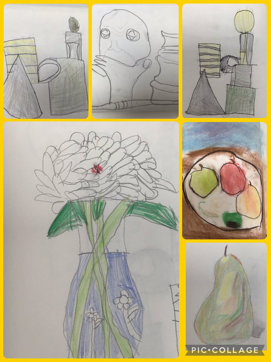 MsJGrieveHMPS's tweet photo. I really enjoyed looking at Y2’s sketch books. Their still life project focused on creating their own composition and developing their looking skills. They developed their use of shape, adding tones and colour in the work. @HerbMorrPriSch @MissUnittHMPS https://t.co/hdTZpzp32E