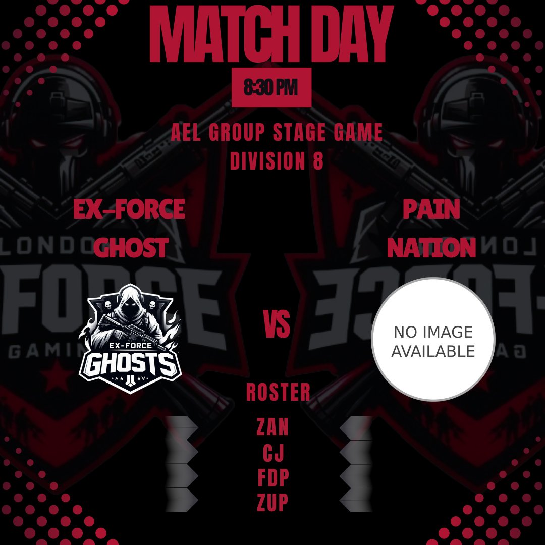 MATCH DAY!!

📅 - Thursday 18th December
🕣 - 8:30 PM
🆚 - Pain Nation

<a href="/AMeLeague/">AEL - Amateur Esports League</a>
⚪️ - Zug
⚫ - Cj
⚪️ - Zan
⚫ - Fdp

Caster 🔗 - twitch.tv/glorioustrickz