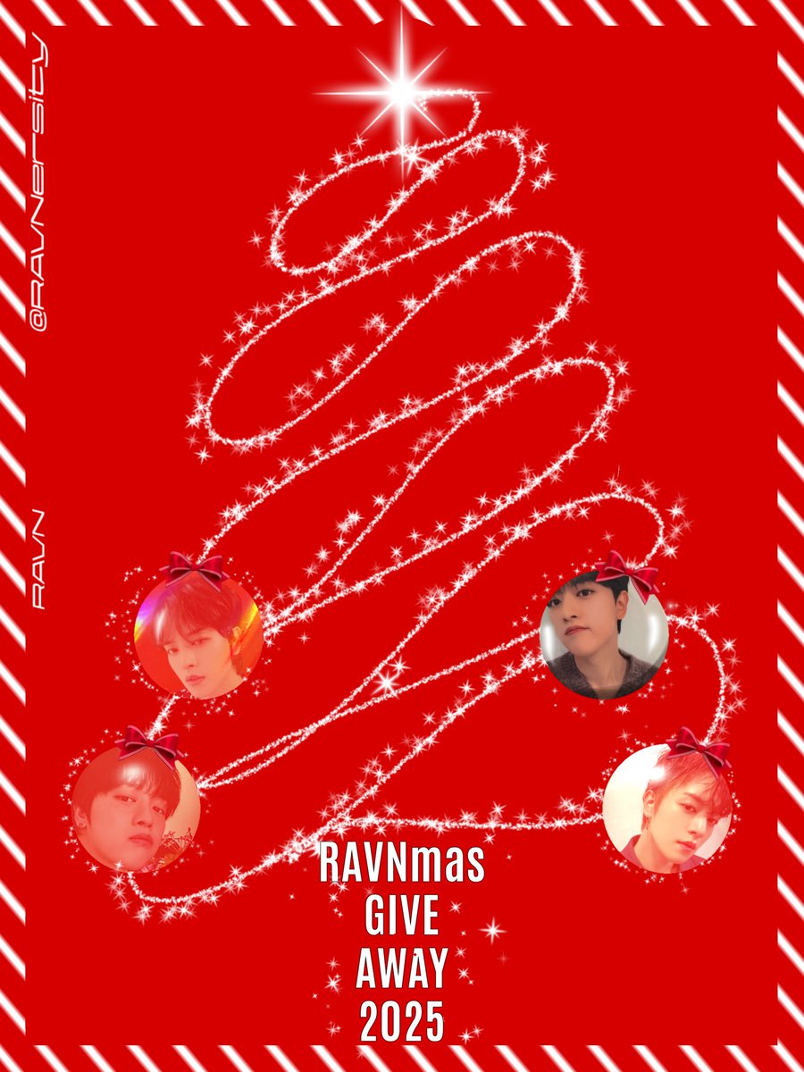 🎁 RAVNmas 2025 🎁

🌹 1 winner gets 9 RAVN POBs
• Don’t miss your chance to win!
• Ends 2025.12.25 (23:59 KST)
• Head over to Instagram, ❤️ our RAVNmas giveaway post &amp; comment your favourite RV track🎄
• Read our T&amp;C’s before entering!

Good luck!🍀✨

#RAVN #レイブン #ROSES