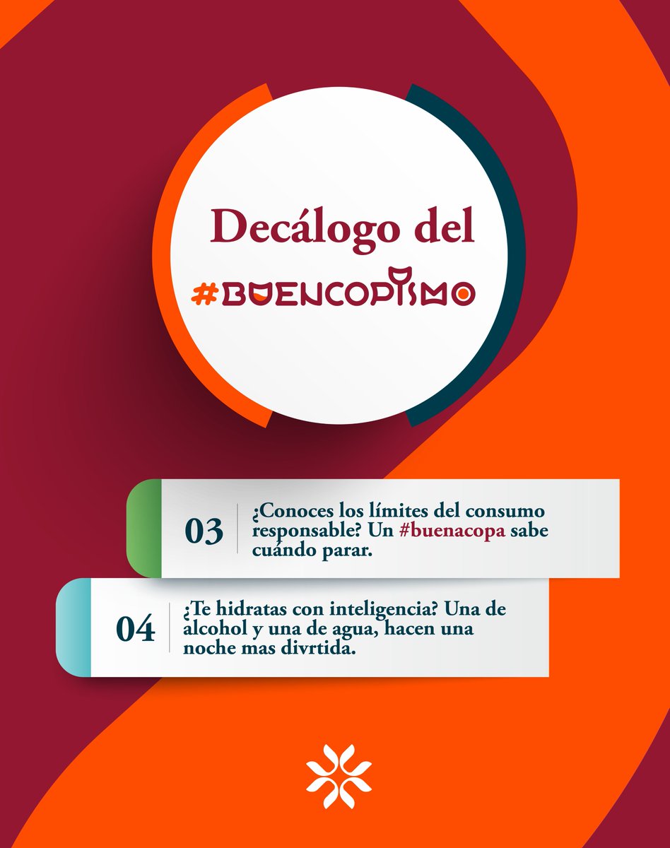 Ser un #buenacopa va más allá de disfrutar de un buen trago. Significa conocer tus límites, hidratarte con inteligencia y planificar siempre una forma segura de volver a casa. 

Cada decisión consciente te permite disfrutar de la fiesta sin riesgos y cuidar de ti y de quienes te