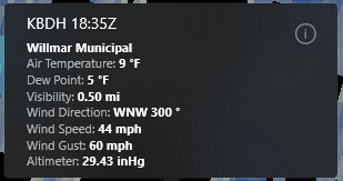 MNCloudProject's tweet image. Windy in Wilmar. #mnwx