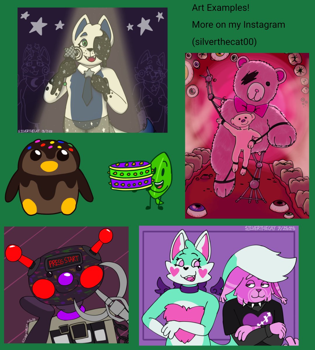 silver the cat (comms open!) tweet media