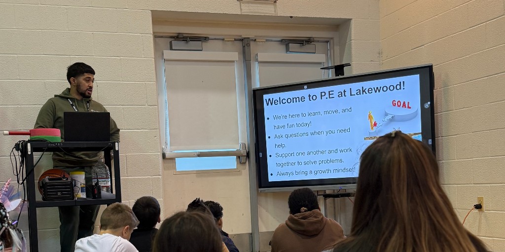 MCPS's tweet image. Lakewood Elementary School recently turned P.E. into a family celebration, welcoming grown-ups to move and learn right alongside their students.

Families experienced the energy, teamwork, and joy that students enjoy during P.E. each week 💪✨

#MCPSFutureReady