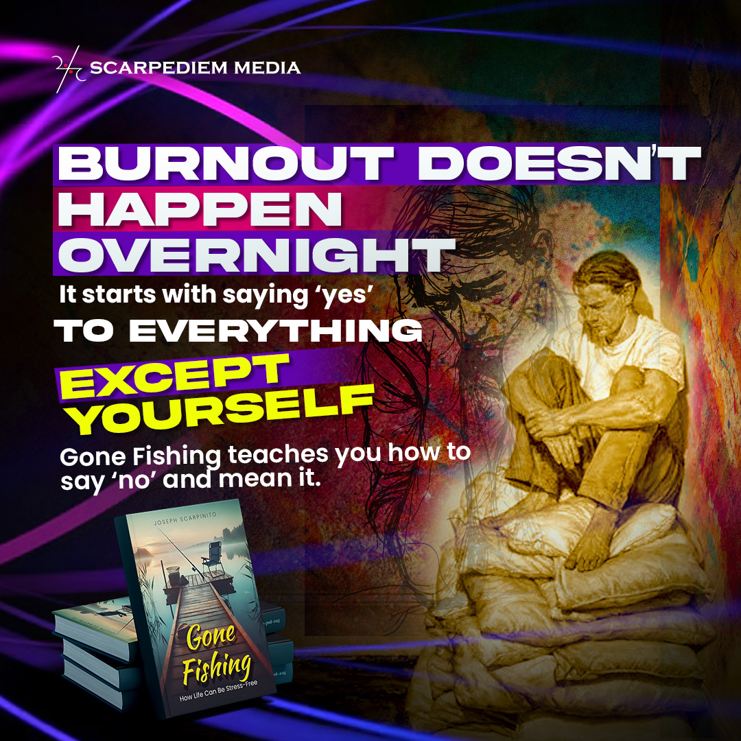 Burnout doesn’t happen overnight.
It starts when you say yes to everything except yourself. 🎣

#BurnoutAwareness #SelfCareFirst #SayNoWithoutGuilt #MentalHealthMatters #GoneFishingBook