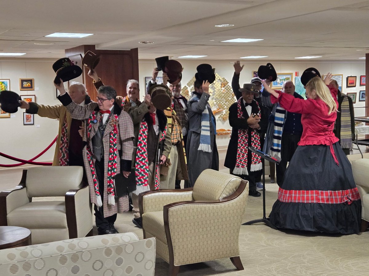 The holiday spirit thrived at Lower Bucks Hospital with The Men of Harmony's performance, featuring popular carols like "Dominic the Donkey" and "Jingle Bells," uplifting staff and fostering community.