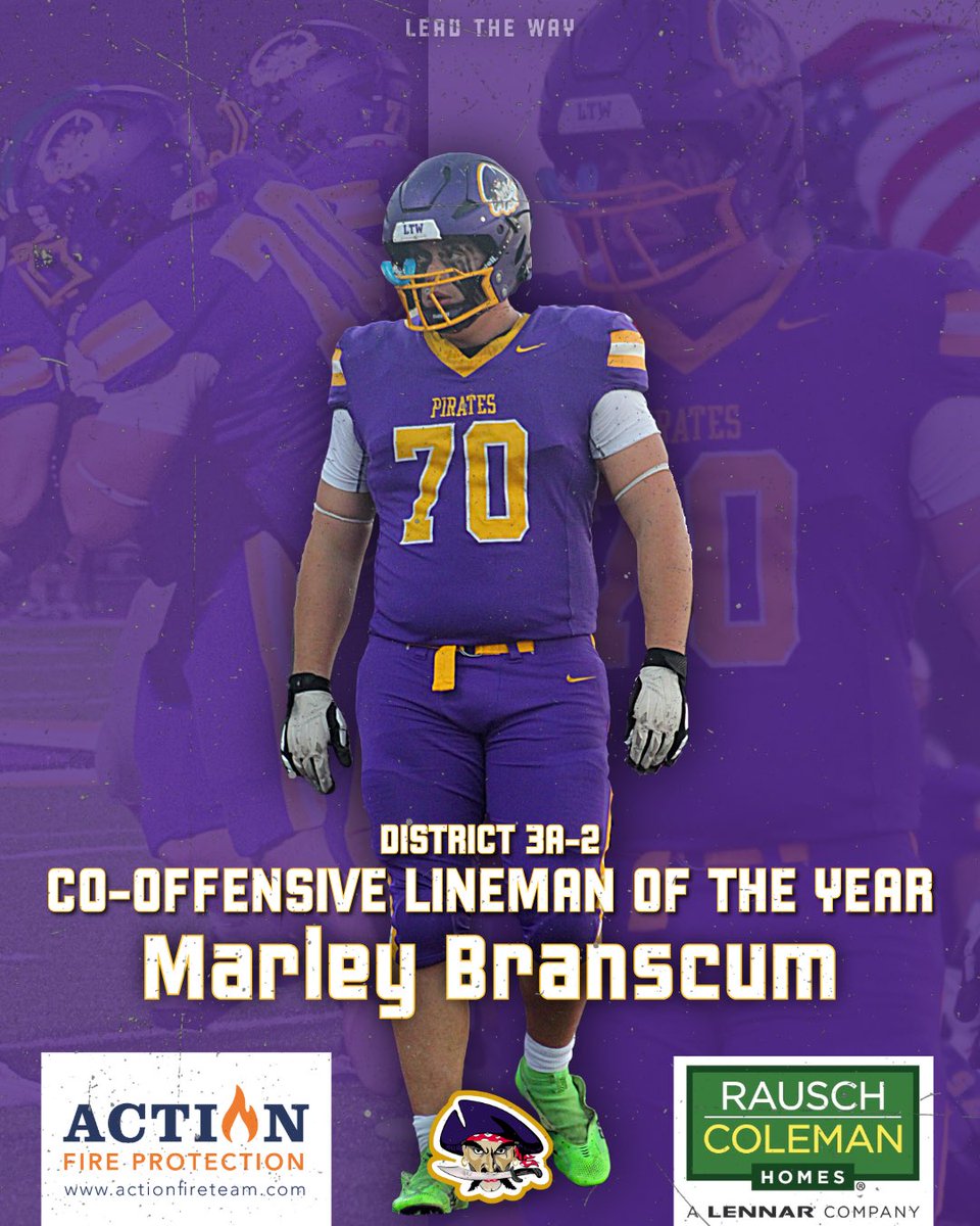 BristowPPFB's tweet photo. Congratulations to our Purple Pirates who earned All-District honors! π΄ββ οΈ
#LEADtheWay #ToilandRaid https://t.co/t1bMpGVDlZ