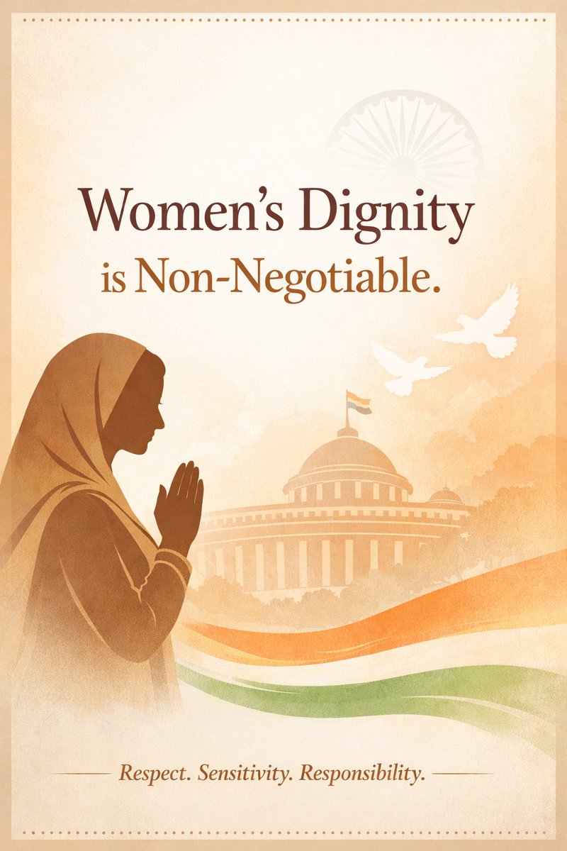 CweHub's tweet image. Speaking up for women should never require courage — it should be normal.
Silence is not the answer when dignity is at stake. 
#dignityofwomen 
#SpeakUpForWomen #WomensDignity