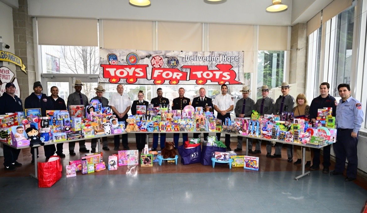 It’s always an amazing experience when we get to work together with the NY State Troopers &amp; US Marine Corps and provide tons of toys to those less fortunate then us. Great job by my staff at FDNY Training &amp; Randall’s Island who help make the magic happen every Christmas by