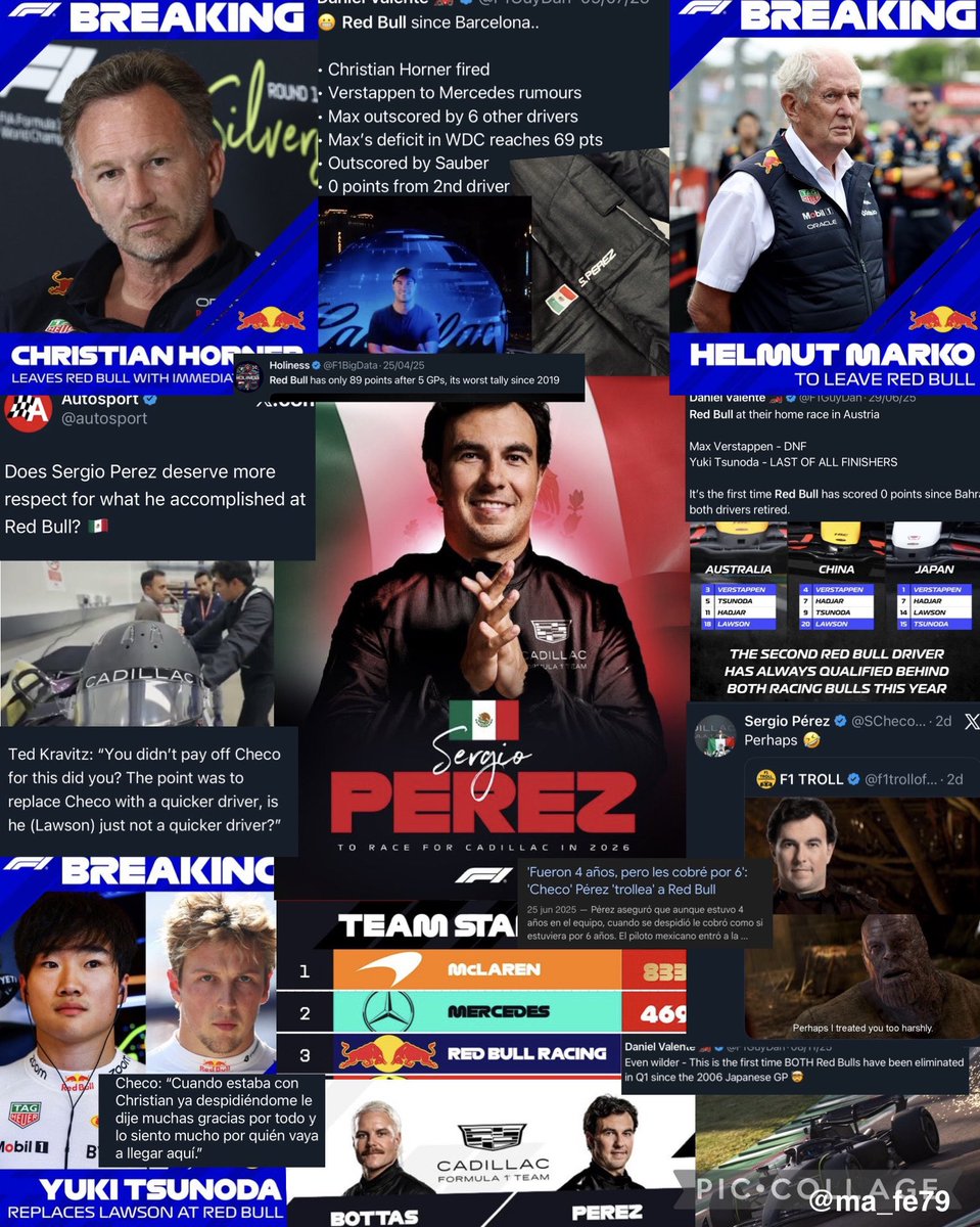 ma_fe79's tweet photo. A un año de que Checo saliera de Red Bull Racing… https://t.co/aMJc5ZNOn8