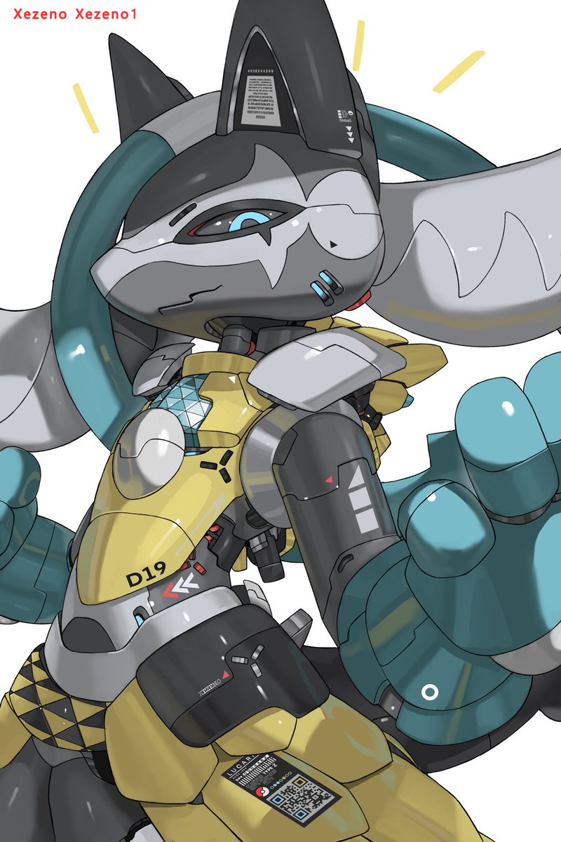Xezeno1's tweet photo. Mecha Lucario Z https://t.co/oNOq8TMNfl