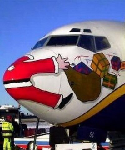We’ve just revealed the special livery for our Lapland Flights to Santa’s Grotto! No idea why kids are crying.