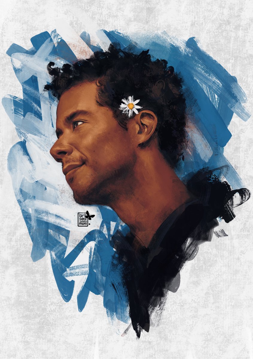ArtSeaMoni's tweet image. a quick portrait of Jacob 🤍🌺💙(I have to do a dedicated ldpdl piece soon too)
