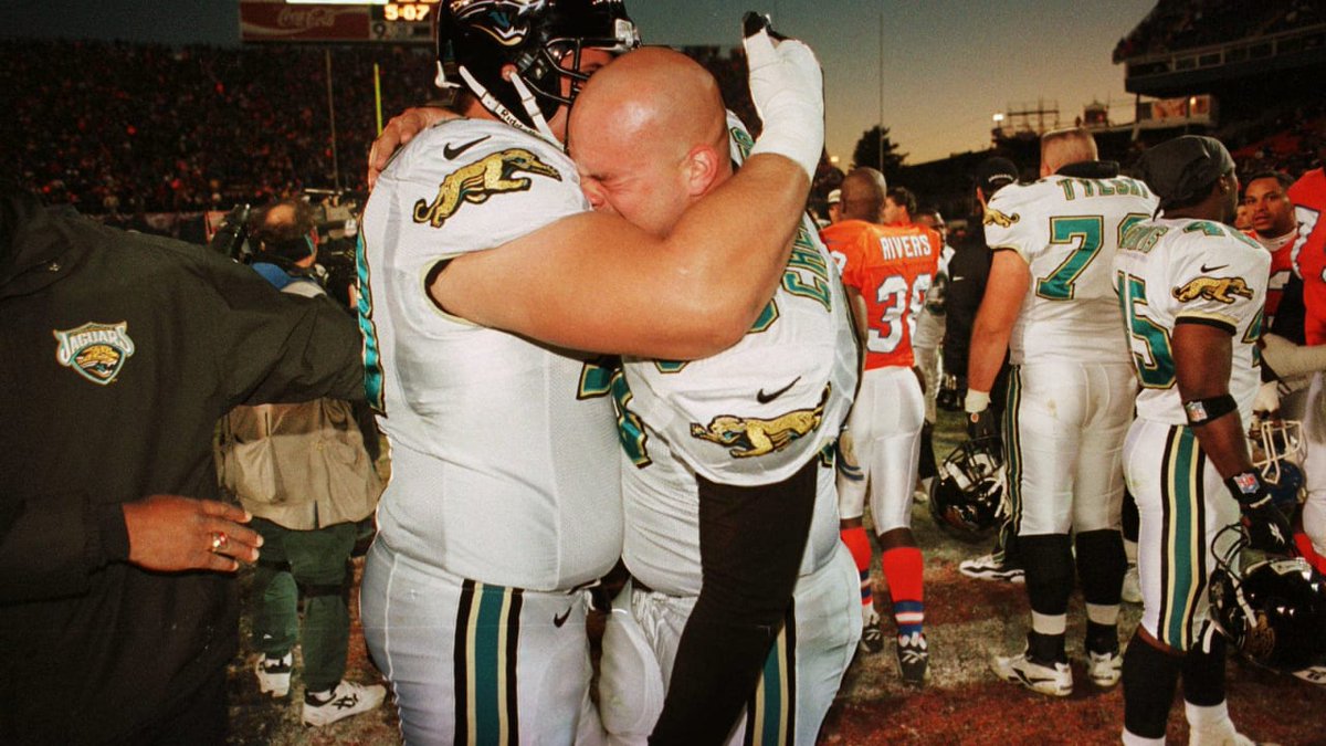 RealMBB's tweet photo. They never gave us a shot in '96. Need that same brotherhood on Sunday. #Jaguars https://t.co/PRPatcJ38J