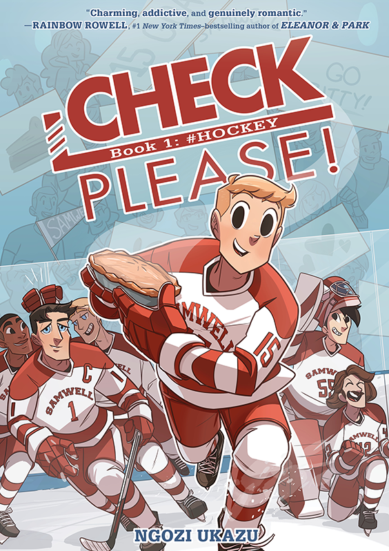ngoziu's tweet image. Hi there! 👋 If you don't know me, I'm Ngozi, the creator of CHECK, PLEASE! a gay hockey romance that came out a few years ago. 

✨ Retweet this
✨Tell people about my comic! 
✨ And give me a follow on Tiktok (tiktok.com/@ngoziu_) if you can!