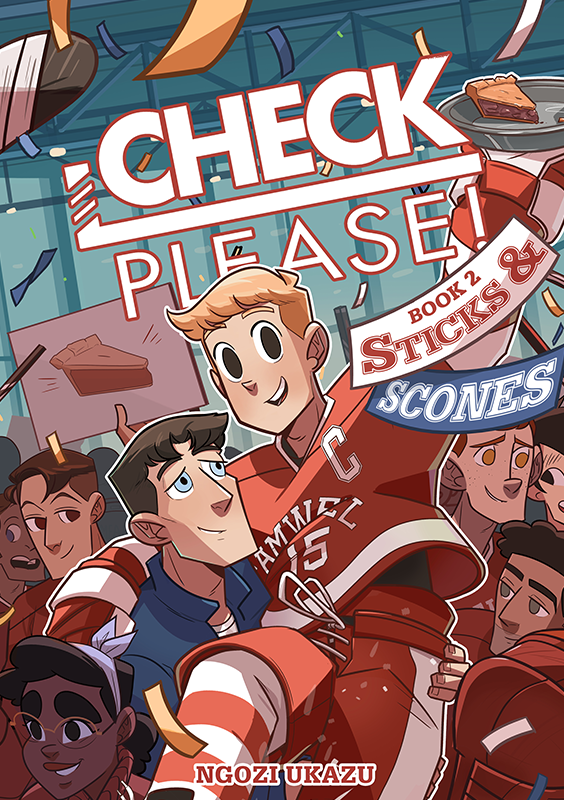 ngoziu's tweet image. Hi there! 👋 If you don't know me, I'm Ngozi, the creator of CHECK, PLEASE! a gay hockey romance that came out a few years ago. 

✨ Retweet this
✨Tell people about my comic! 
✨ And give me a follow on Tiktok (tiktok.com/@ngoziu_) if you can!
