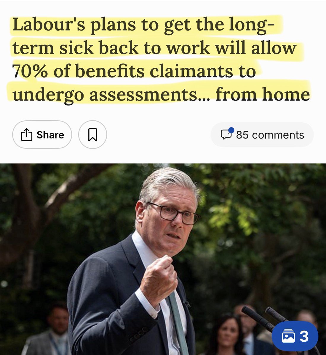 Brilliant …. Now Labours new plans for welfare ‘reform’ make it even easier not to work!

Millions of people claiming disability benefits will only have to prove their disability every 5 YEARS!

Keep working tax payers, they haven’t finished bleeding you dry yet 💣