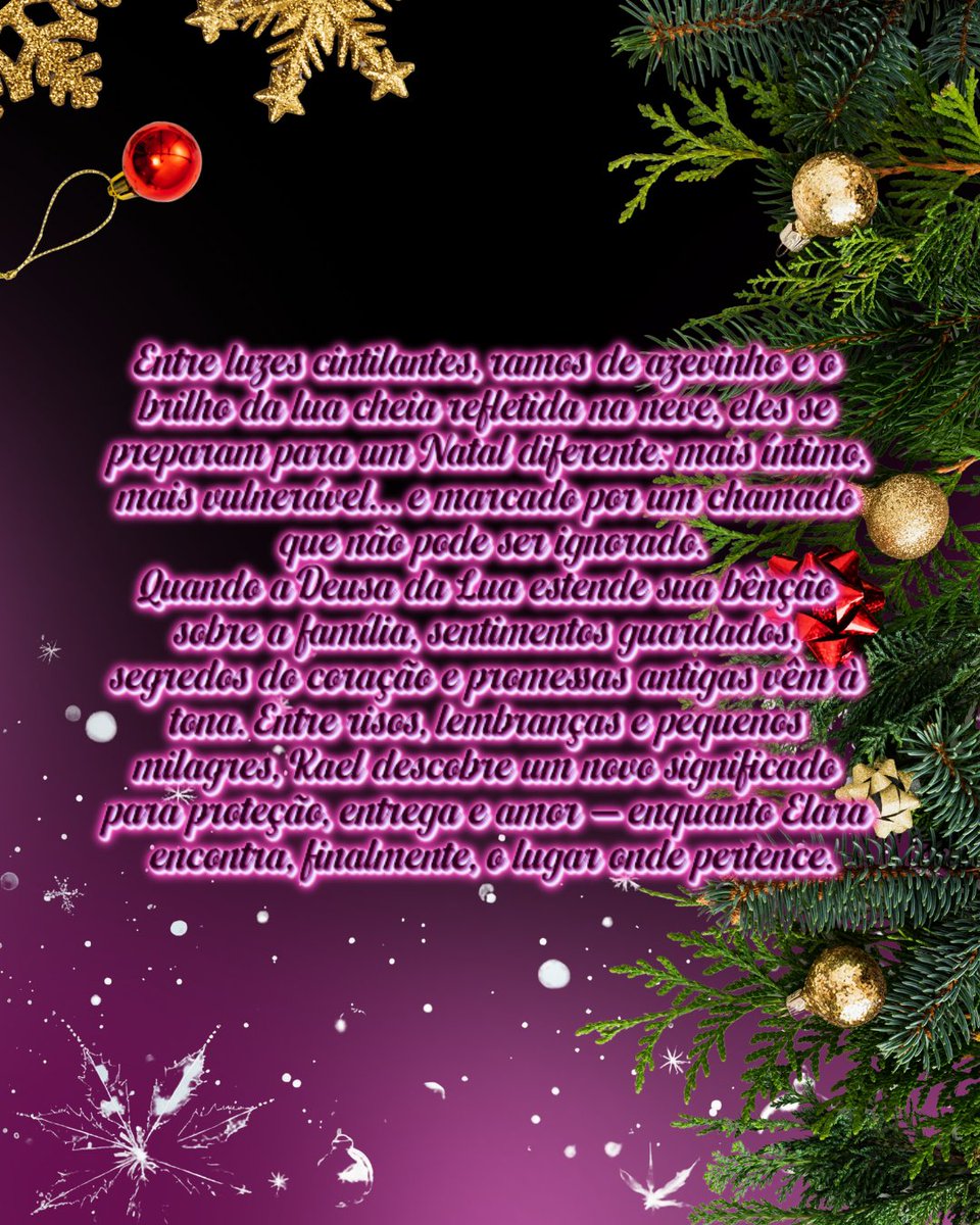 GislaineFolle's tweet photo. Capa e sinopse

Quem não ama um conto natalino?

Sob a lua de Natal

Os lobos te esperam na titia Amazon!

#capa
#sinopse
#lobos
#contodenatal https://t.co/3sWlXMB5P6