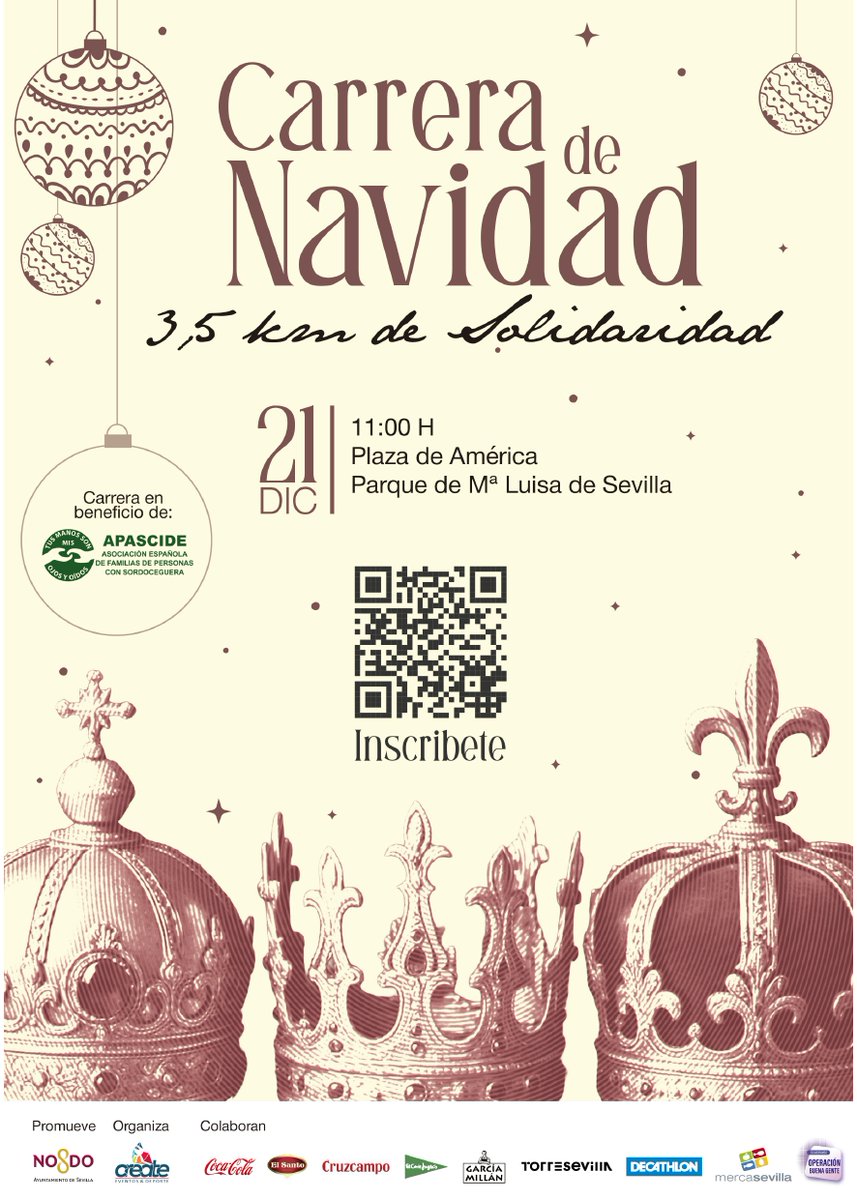 ¡El plazo se ha ampliado hasta hoy jueves a las 23:59h! No habrá más prórrogas, por lo que... Por favor, inscríbete ya. Es un muy buen plan para este próximo domingo 21.

carreranavidadsevilla.es

#sordoceguera #sordociegos #discapacidad 

<a href="/IMDSevilla/">IMD Sevilla</a>