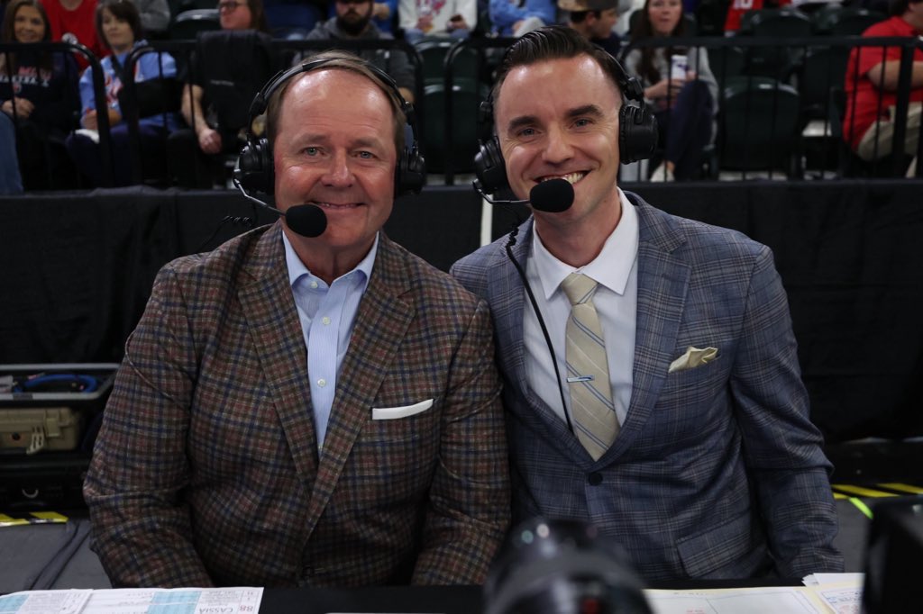 Want to thank <a href="/kermitdavisjr/">Kermit Davis</a> for his work with us on <a href="/OleMissMBB/">Ole Miss Men’s Basketball</a> SECN+ games this year (and putting up with me is no easy task!)

I learn a ton sitting next to you Coach. Thanks for another fun year!