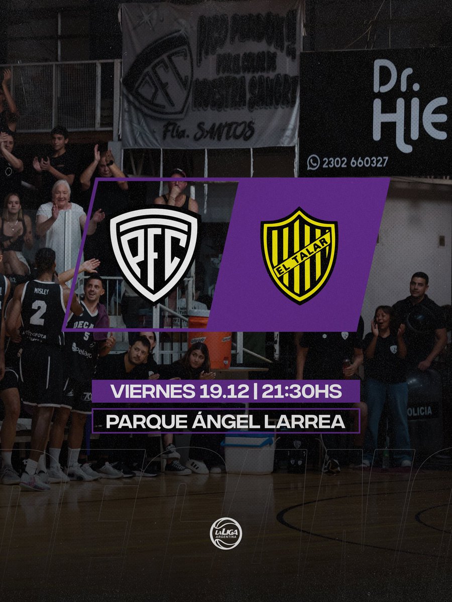 🔜 ¡𝗣𝗥𝗢́𝗫𝗜𝗠𝗢 𝗣𝗔𝗥𝗧𝗜𝗗𝗢!

👉🏻 <a href="/LigaARGbasquet/">La Liga Argentina</a> 
🗓️ Viernes 19/12
🕘 21:30 horas
🆚 <a href="/ElTalarBasquet/">El Talar | Básquet</a> 
🏟️ Parque Ángel Larrea
🖥️ <a href="/basquetpass_arg/">Basquet Pass Argentina</a> 

#DalePico ⚫️⚪️⚫️
#LaLigaArgentina 🏀