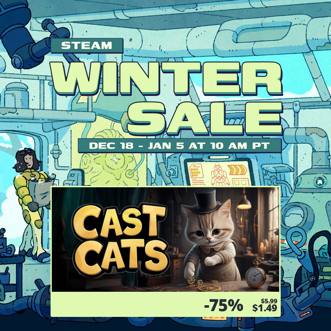 werfestsoftware's tweet photo. Steam Winter Sale 2025 is here!

Buy our games with a 75% discount!

https://t.co/fHtwbENGC5 https://t.co/rpHfZvx9UR