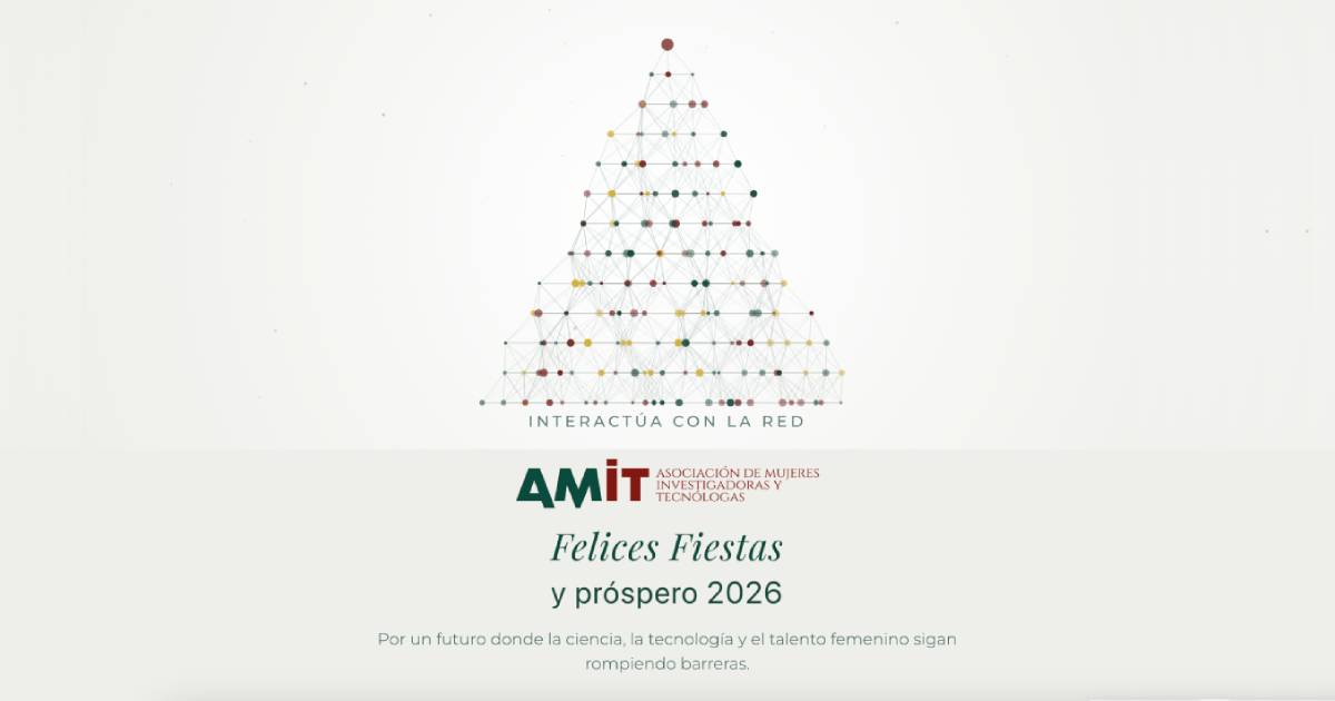 AMITCyL's tweet image. 🎄Felices Fiestas desde AMIT Castilla y León
Ciencia, tecnología y talento femenino para 2026 ✨
Interactúa con nosotras en👉 amit-es.org/felicitacion-2…