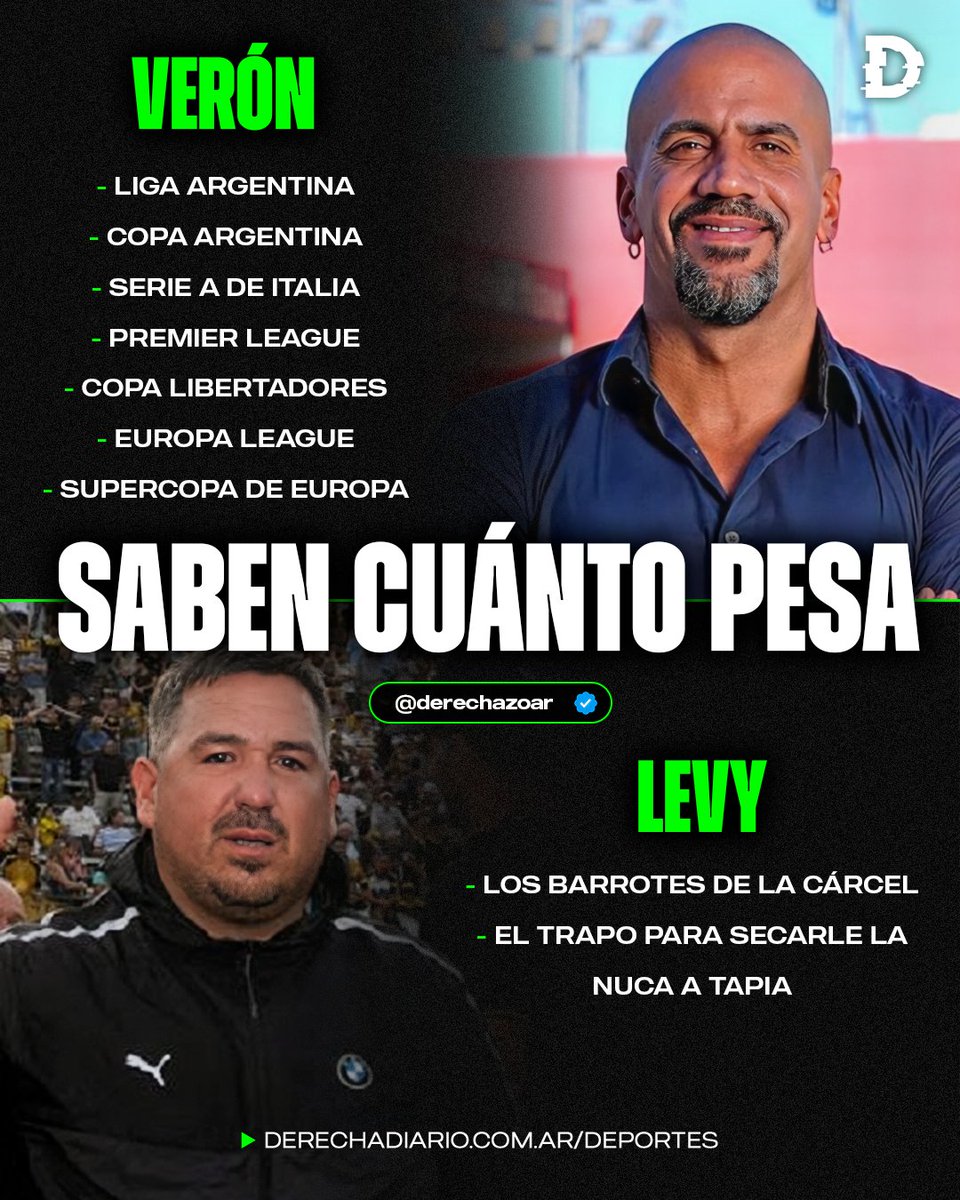 derechazoar's tweet photo. 🇦🇷‼️ VERÓN VS LEVY: ¿Quién sabe cuánto pesa cada cosa? https://t.co/arVRlja1SV