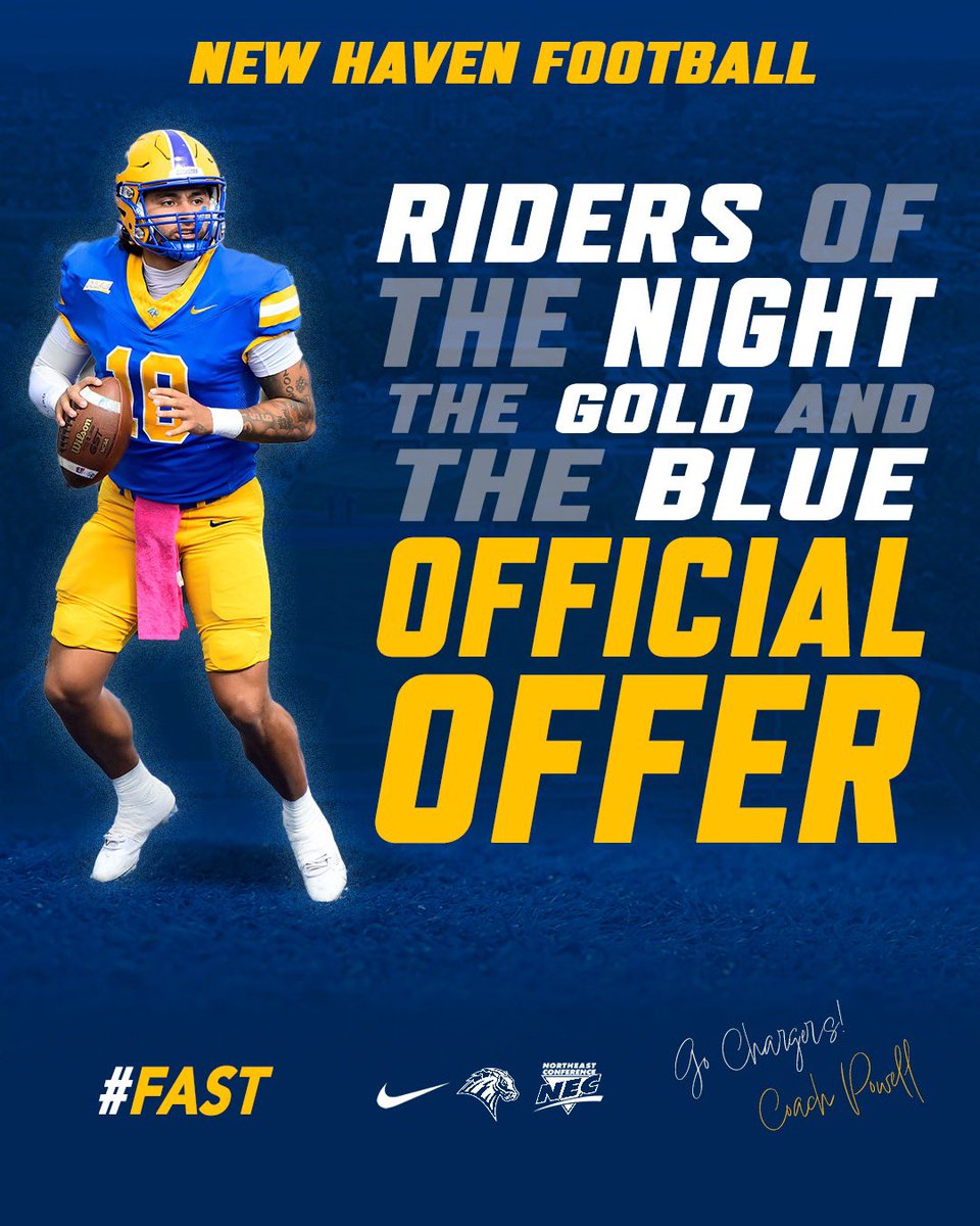 CaydenGray56's tweet image. Blessed to receive a offer from The University Of New Haven @CoachJZamot @chillbelton @mylesonetwo @winslowtwpfb