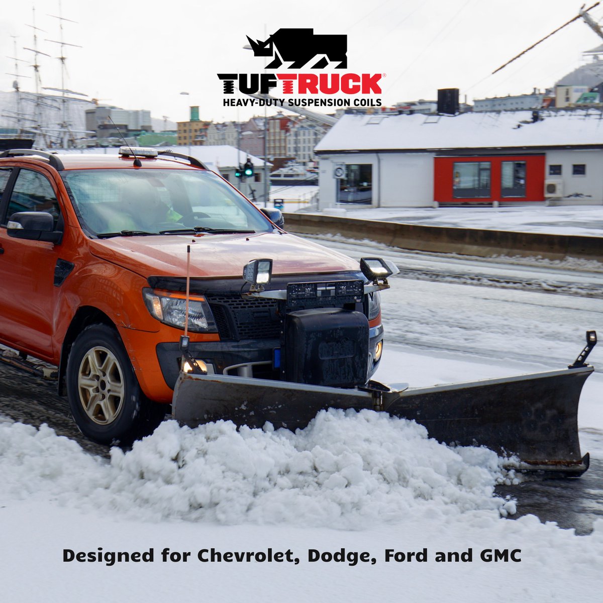 Tuftruck heavy-duty front coil springs are an excellent choice if you are adding a snowplow or a heavy-duty bumper with a winch. Our springs are custom designed to provide additional load handling capability.
#TufTruck #pickups #snowtruck