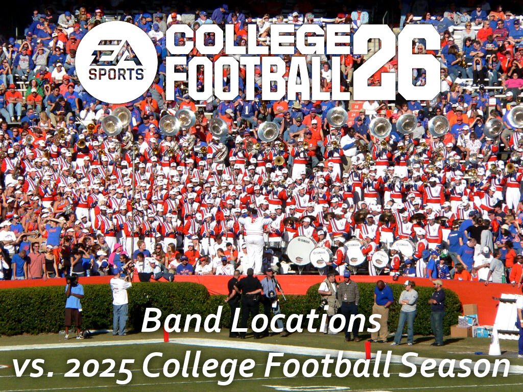 gamingtailgate's tweet image. School-specific details are important to fans of #CFB26.

In 2011, the NCAA Football dev team asked the community to help get band locations correct. This led us to wonder: How accurate are the 136 band locations in College Football 26?

See our deep dive: tgt.pw/26bands