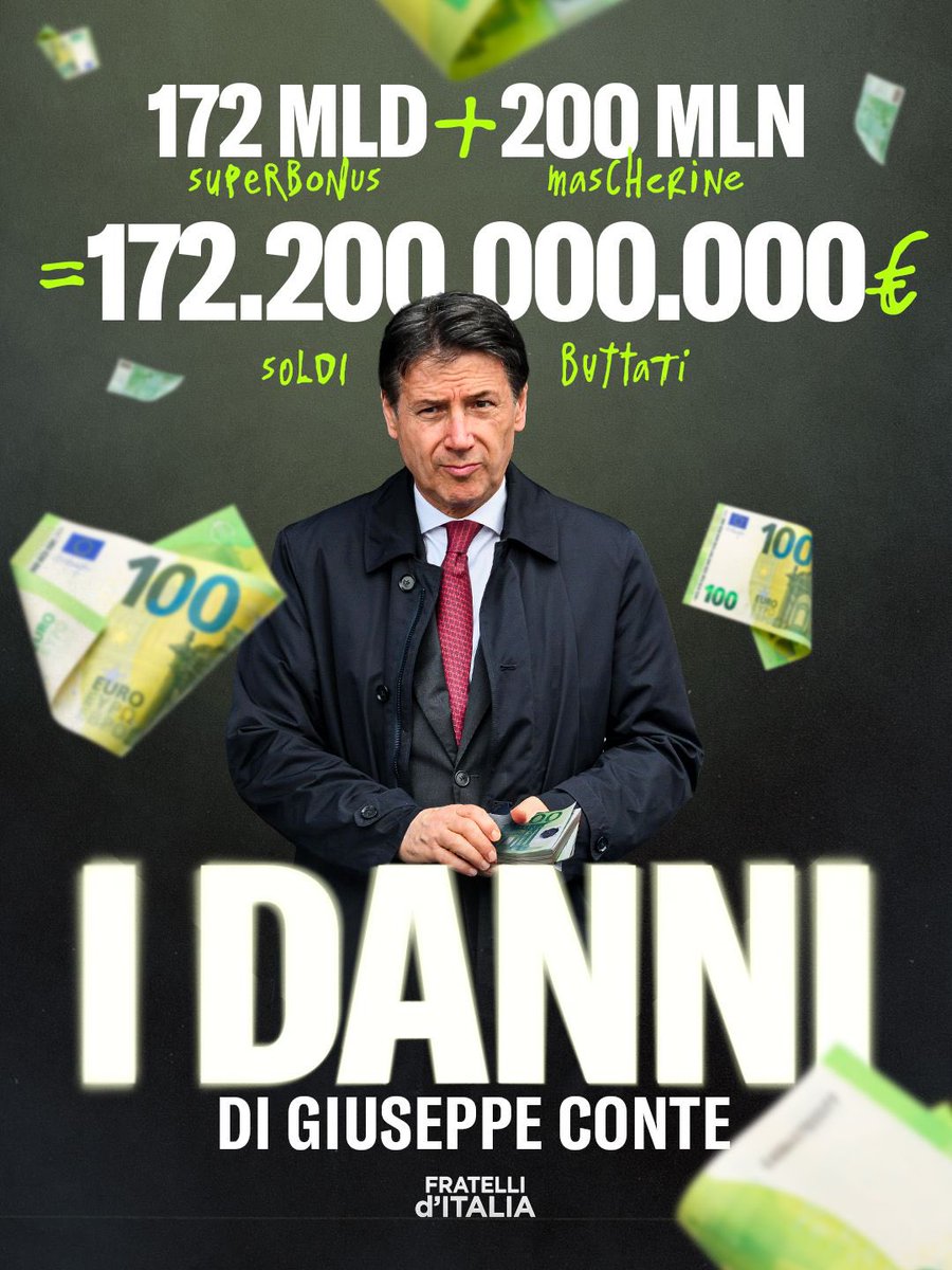 Quante cose avremmo potuto fare per l’Italia se Conte non fosse stato Presidente.