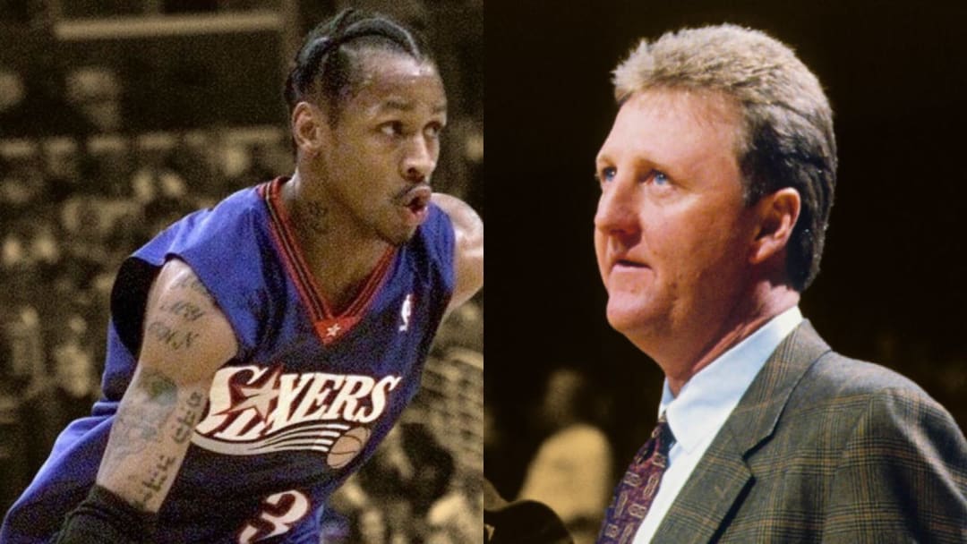 Larry Bird on Iverson: “He said what we were all thinking”

In 1996, Allen Iverson was criticized by the media for saying he “didn’t respect anyone” on the court. Of course, what Iverson really meant was that he “didn’t fear” anyone on the court, but his comments were taken out