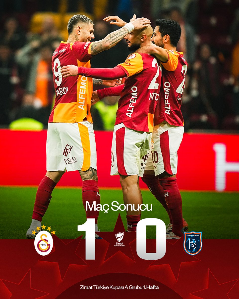 Ziraat Türkiye Kupası’na galibiyetle başlıyoruz! 🙌

Maç sonucu: Galatasaray 1-0 RAMS Başakşehir 👏

#GSvİBFK