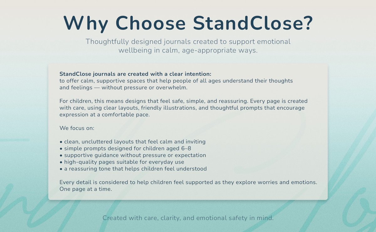 A closer look at ‘My Little Worry Diary’.

Created to help children gently explore worries, feelings and thoughts in a safe and reassuring way. 

Now available on Amazon. 
Link in bio. 

#ChildrensMentalHealth #WorryDiary #ParentingSupport