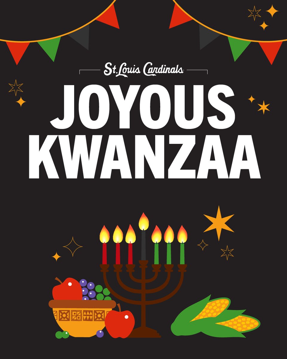 Sending warm wishes for a Joyous Kwanzaa, Cardinals fans!