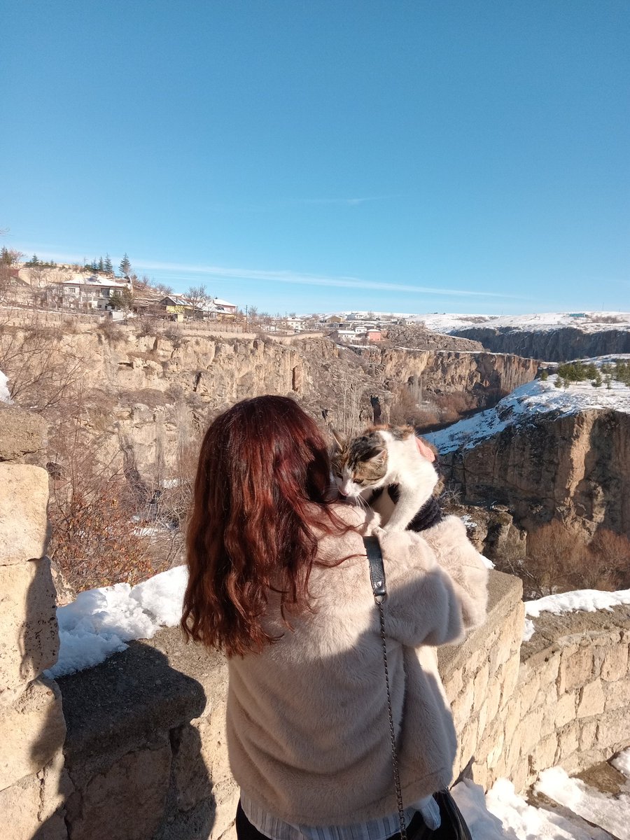 #SarılmaklıChallenge varmış.
Kapadokya da ayaklarıma dolandı ben de omuza aldım,
Sayılr mı  😌🙄
Saymazsanız çokta umrumda değil.🙃 
#sokakhayvanlarısahipsizdeğildir 🌿❤️