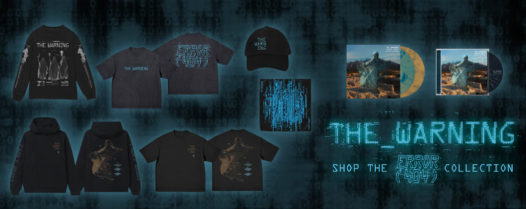 Hay nueva merch disponible en la web oficial de la banda, vinilos y CDs edición especial de ERROR con canciones del Pepsi Center y más mercancía.

thewarningband.com/collections/er…