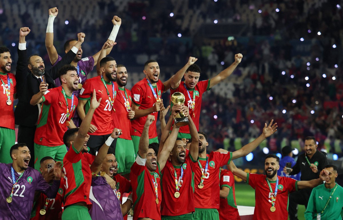 beINSPORTSNews's tweet photo. 🟣📸 الصور الأولى | لقطات من تتويج المغرب 🇲🇦 بلقب كأس العرب 2025 https://t.co/urO8NTaBXp
