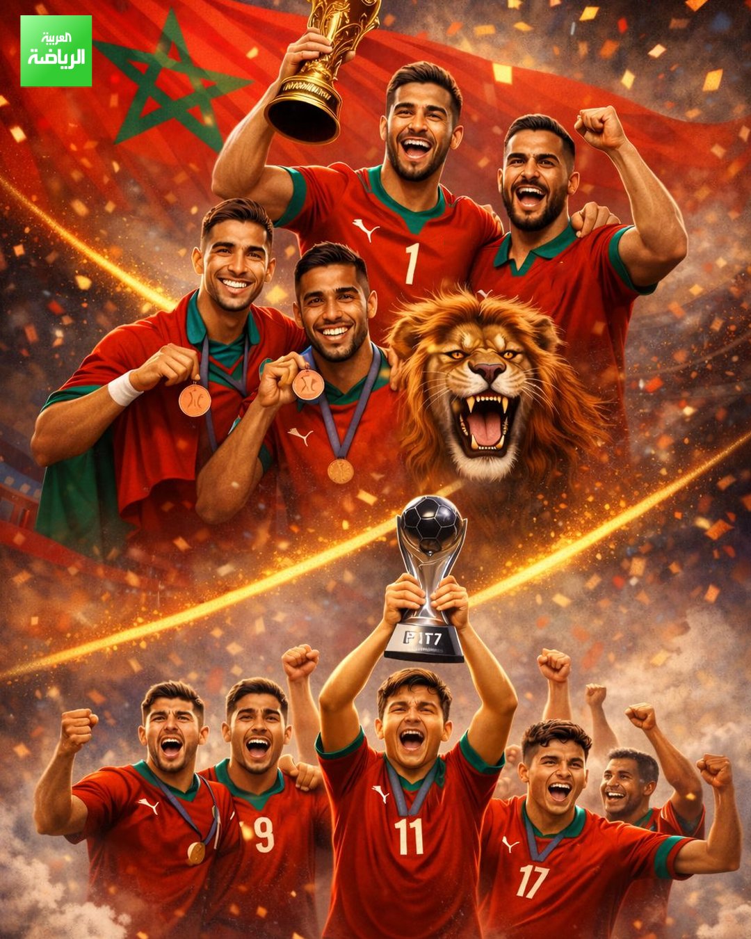 منتخب المغرب يواصل كتابة التاريخ بإنجازات استثنائية. بطل كأس العرب 2025. بطل كأس العالم للناشئين. بطل أمم أفريقيا للمحليين 2025 