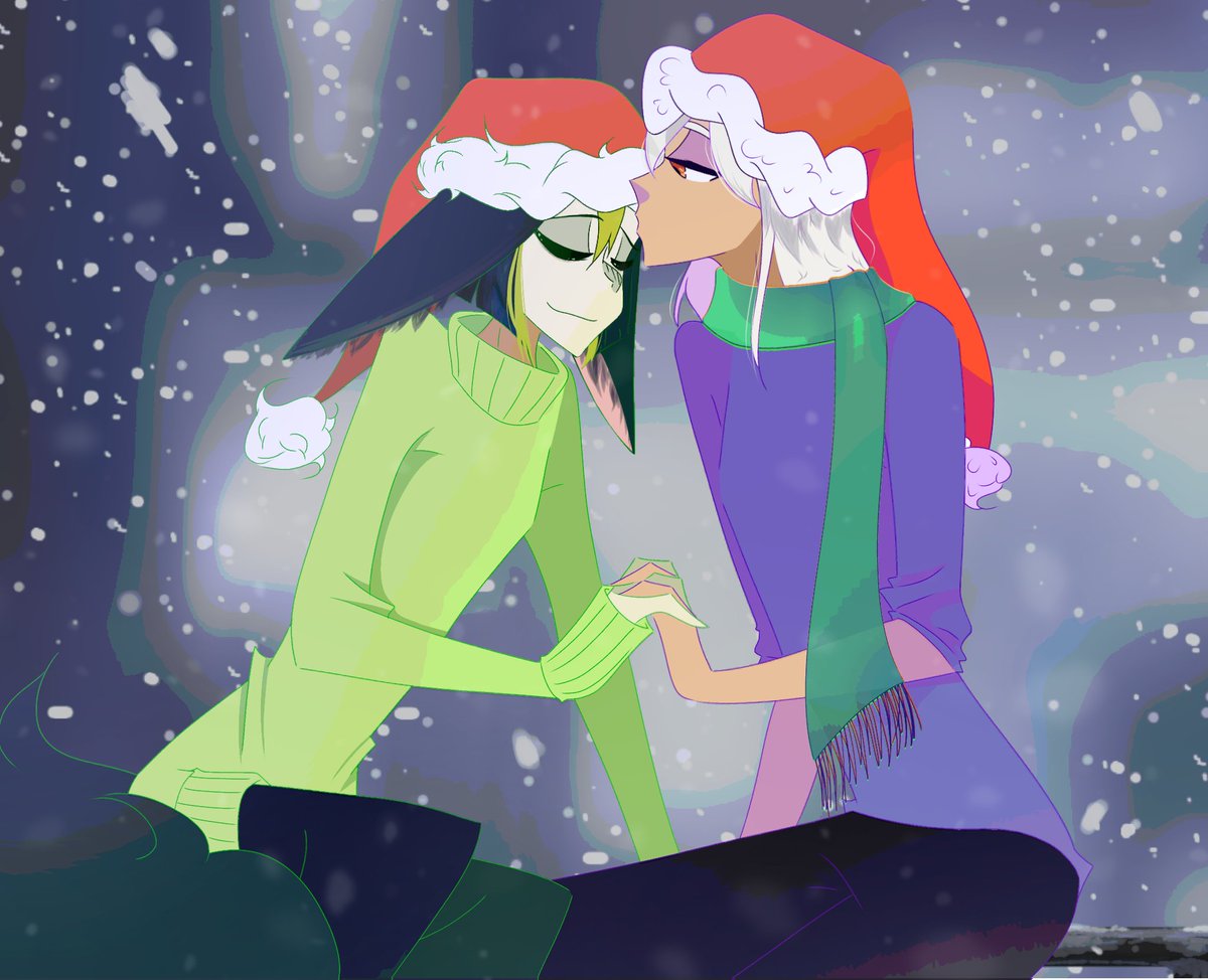 DozyFluff's tweet photo. Merry Christmas guys #GenshinImpact #cynonari #cynari https://t.co/JYb7KuV3Tc