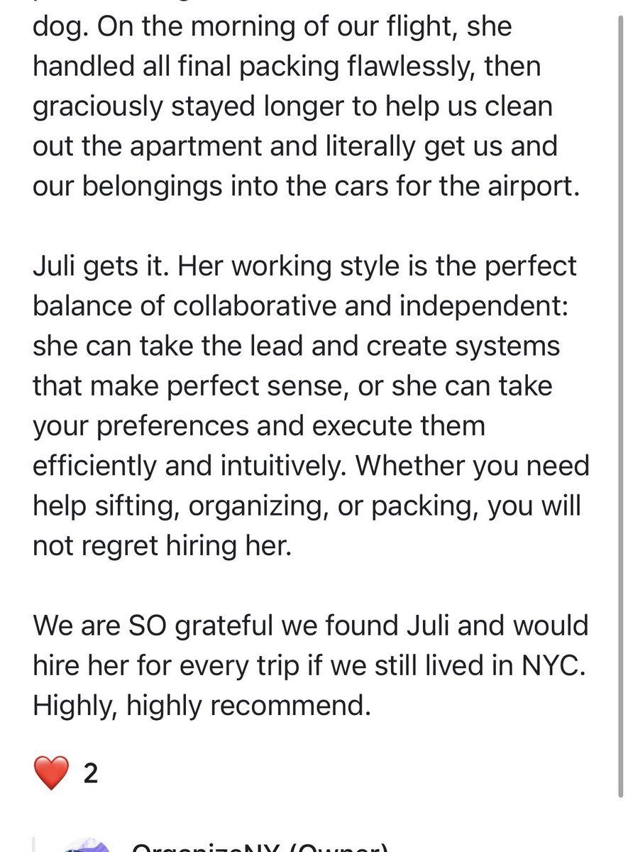 OrganizeNY's tweet photo. Recent Google #Review
 Reviews: @Google
#ThankYou ⭐️⭐️⭐️⭐️⭐️ 

#Productive #Insightful  #WonderfulPresence #Collaberative #Independent

#LoveMyJobAndMyClients
#WordsFromClients 🤩

#OrganizeNY 
#ProfessionalOrganizer 
#Organize 
#GetOrganized 
#OrganizedLife 
#OrganizeYourLife https://t.co/g6jUgu0kvl