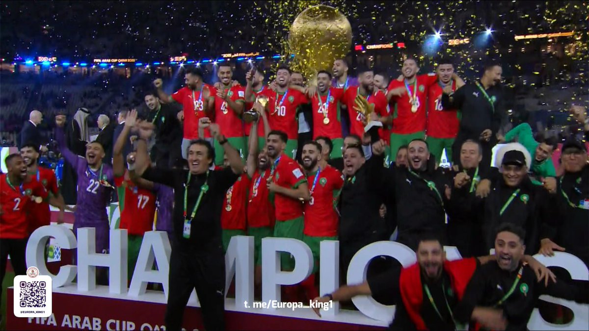 derradjihafid's tweet image. نهائي كأس العرب فيفا 2025
المغرب 3 الأردن 2
أجمل مباراة في البطولة..

مبروك لجماهير الكرة المغربية تتويج منتخب بلادهم بكأس العرب فيفا 2025، بجدارة واستحقاق، ودون خسارة في ست مباريات. وحظ أوفر للمنتخب الأردني الرائع الذي أدى مباراة بطولية كبيرة، ولعب بطولة تاريخية رائعة بروعة…