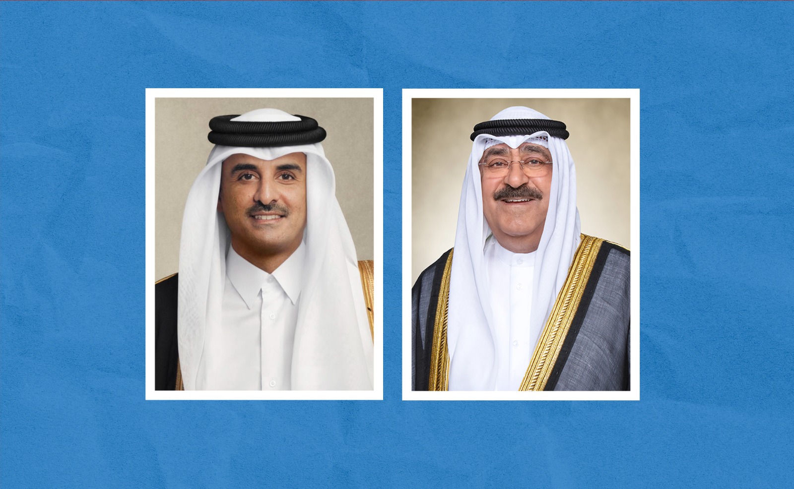 سمو الأمير يهنئ أمير قطر بنجاح بطولة كأس العرب. سموه ثمّن ما تم توفيره من استعدادات وترتيبات متميزة 